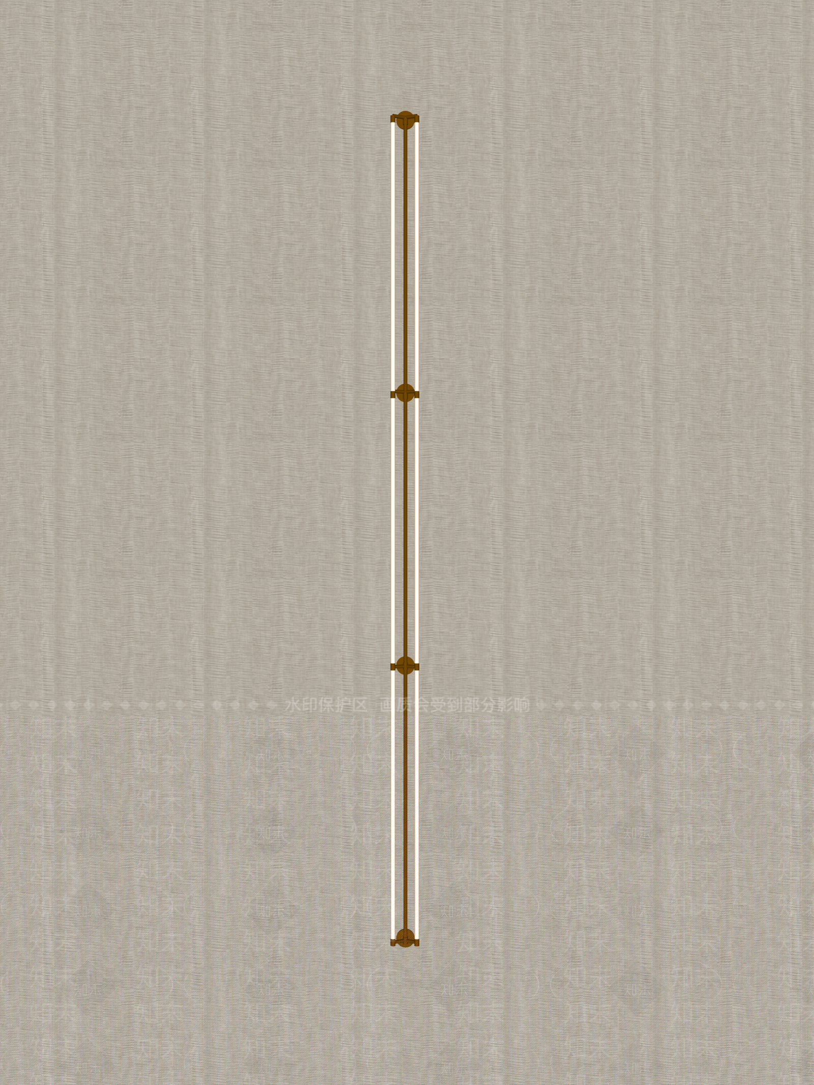 轻奢长条壁灯SU模型下载【ID:1234944805】
