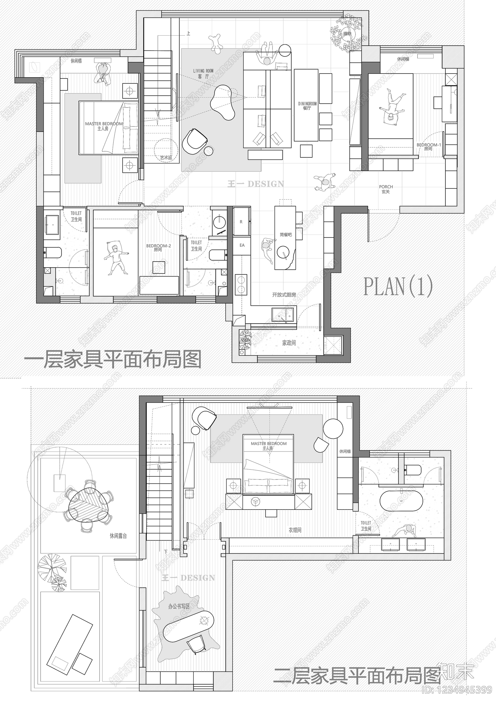别墅cad施工图下载【ID:1234945399】