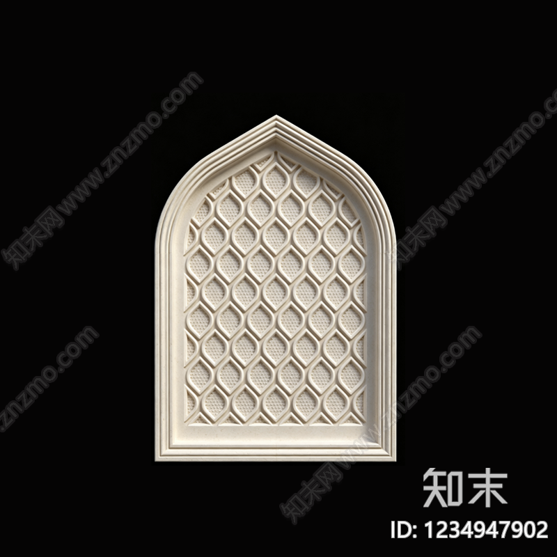 雕塑装饰构件cad施工图下载【ID:1234947902】