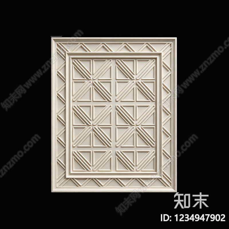 雕塑装饰构件cad施工图下载【ID:1234947902】