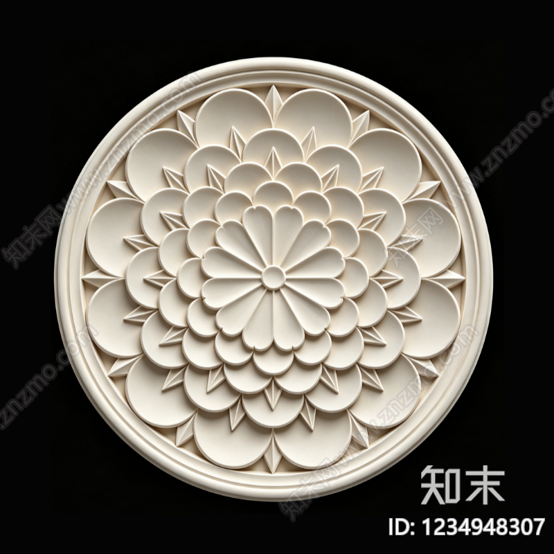 雕塑装饰构件cad施工图下载【ID:1234948307】