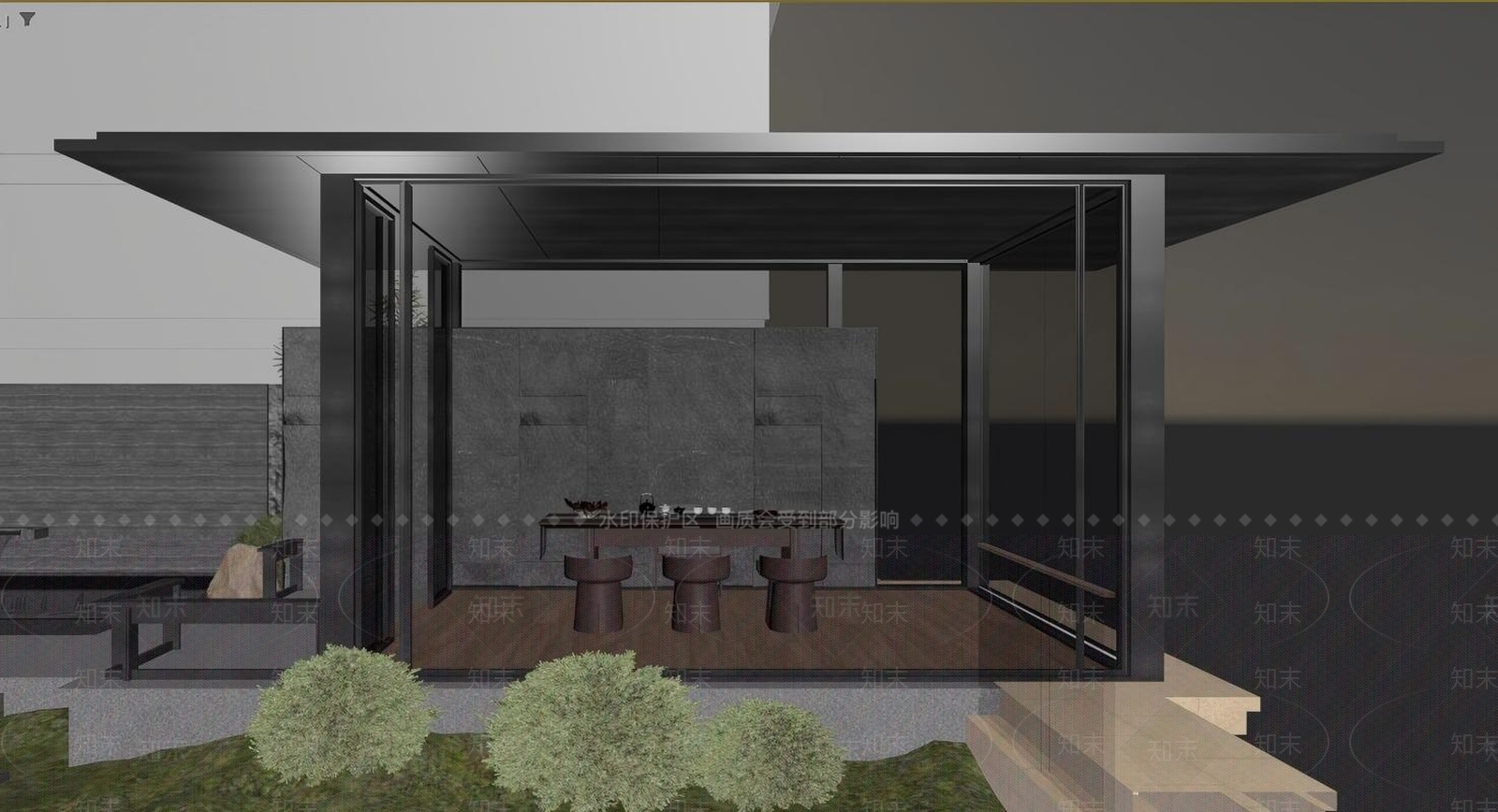 新中式景观亭3D模型下载【ID:1234951453】