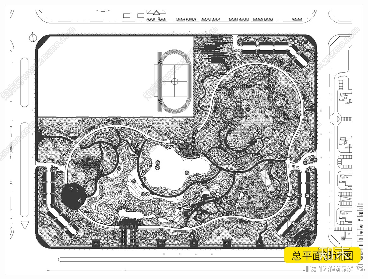 公园规划CAD图纸