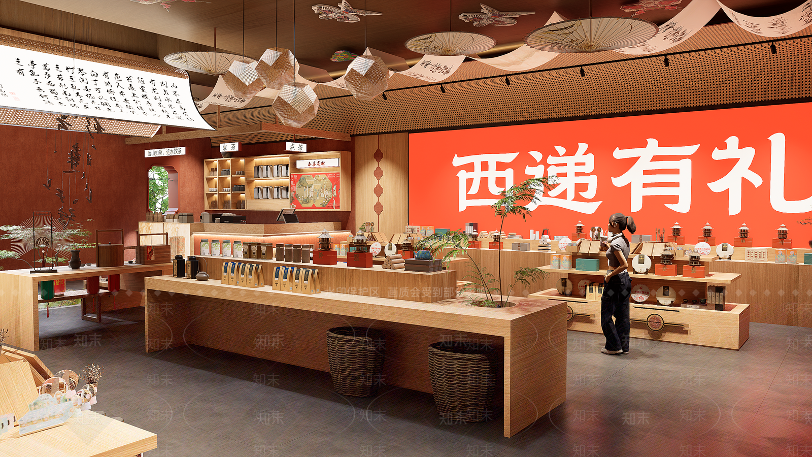 新中式玩具礼品店SU模型下载【ID:1234957214】