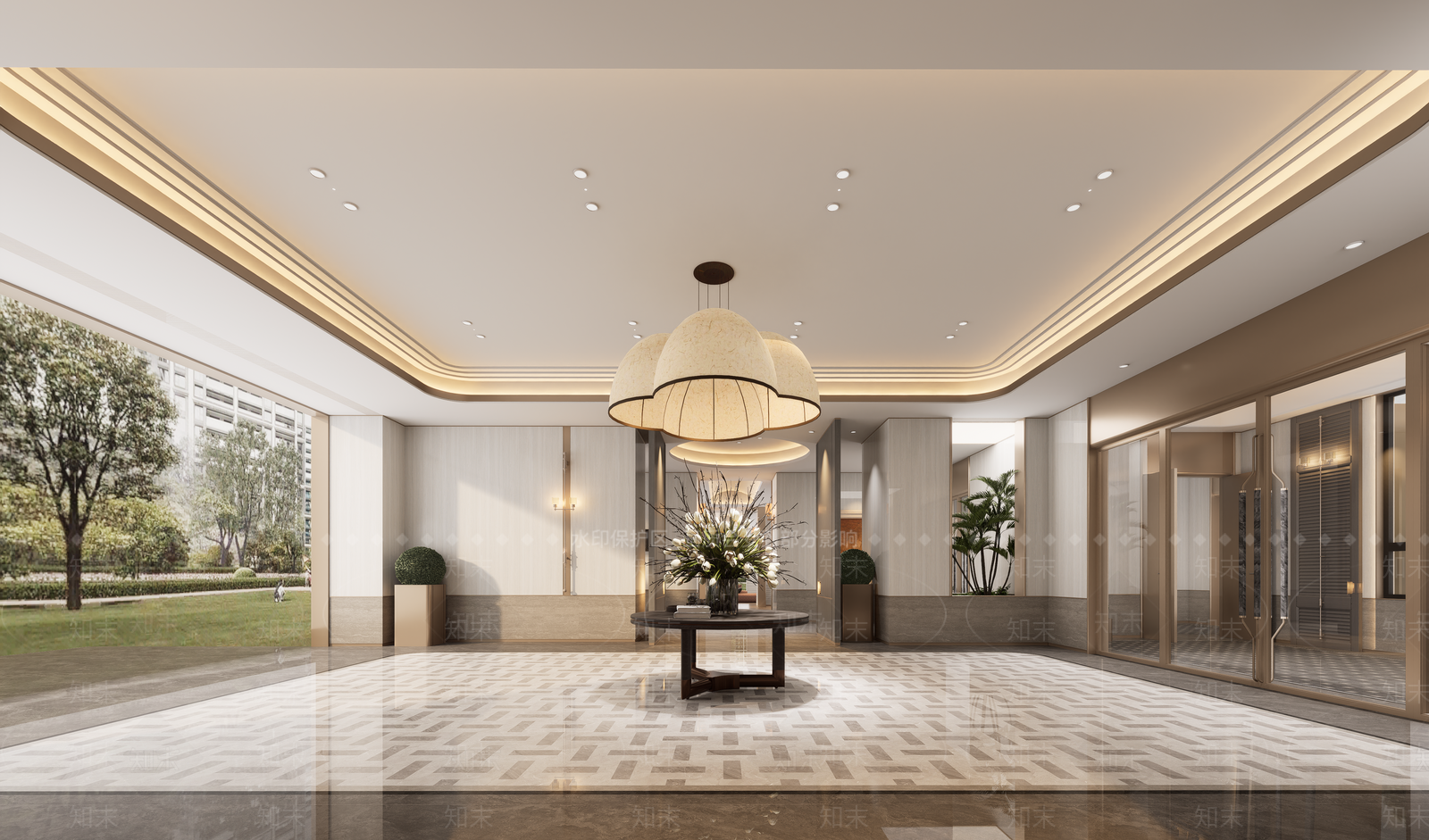 轻奢会所SU模型下载【ID:1234956676】