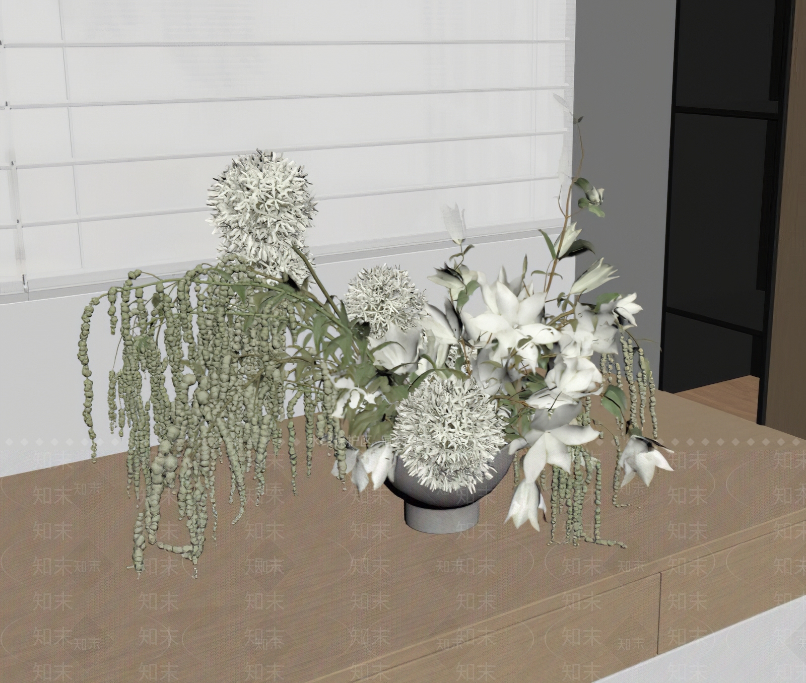 侘寂花艺SU模型下载【ID:1234959002】