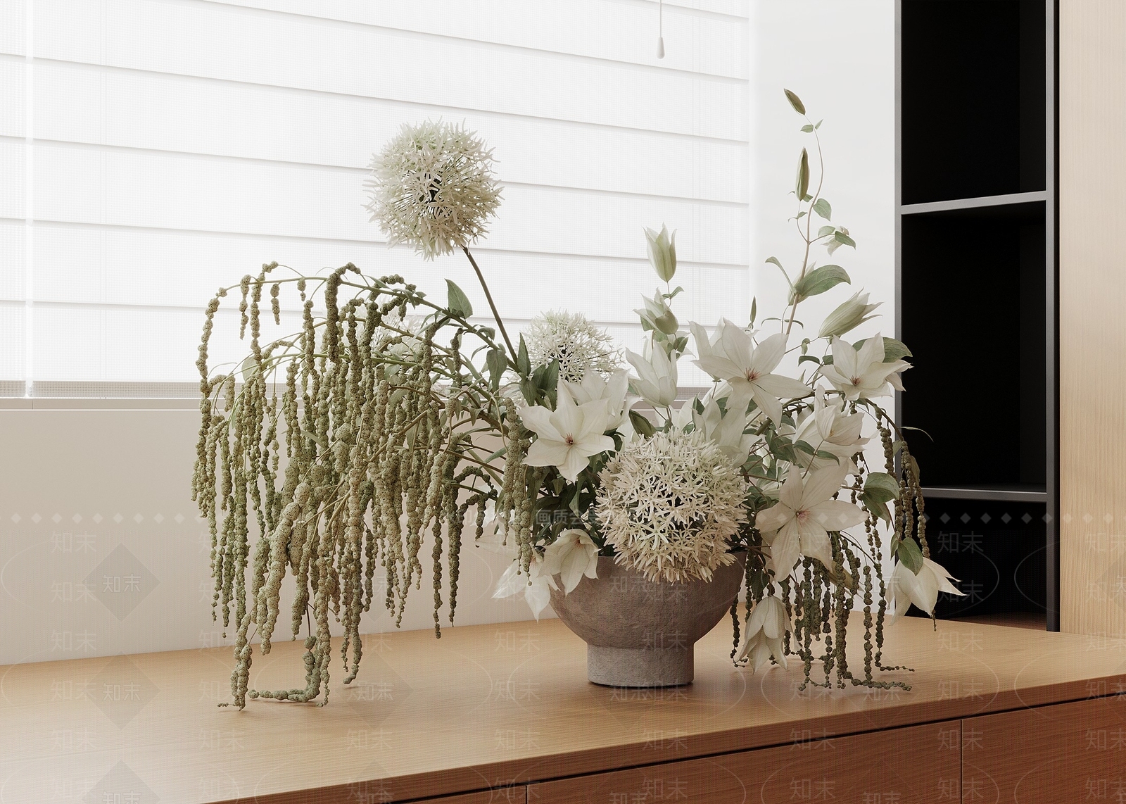 侘寂花艺SU模型下载【ID:1234959002】