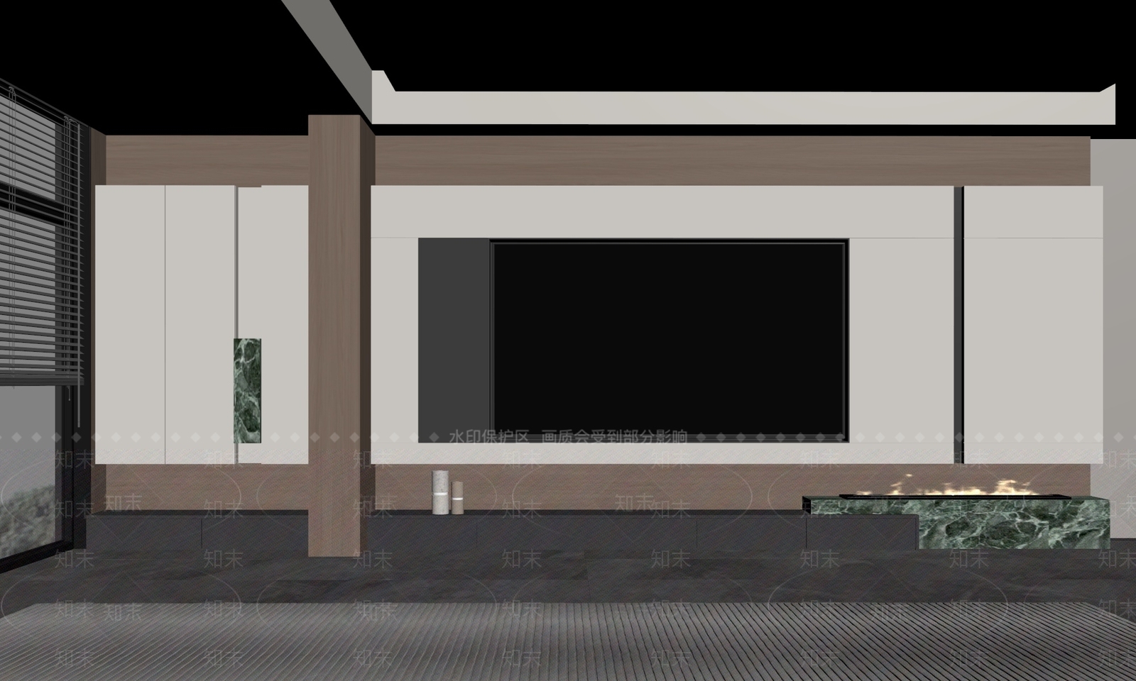 意式极简电视背景墙3D模型下载【ID:1234974944】