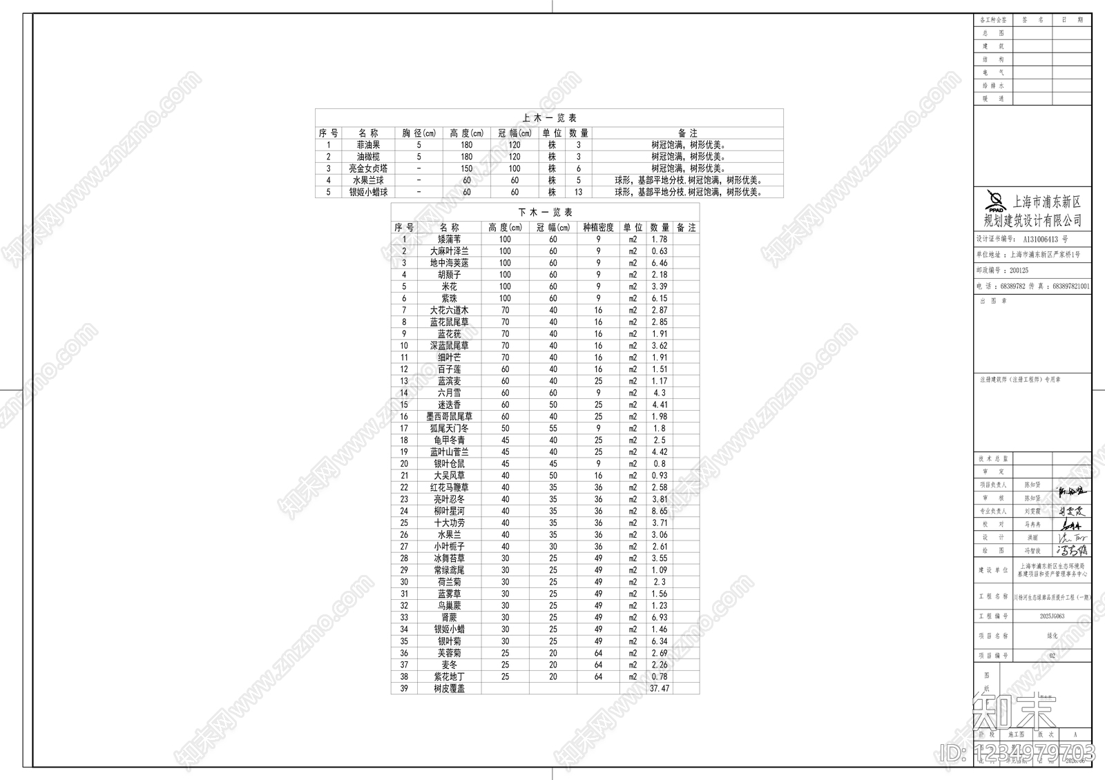 绿化图块库cad施工图下载【ID:1234979703】