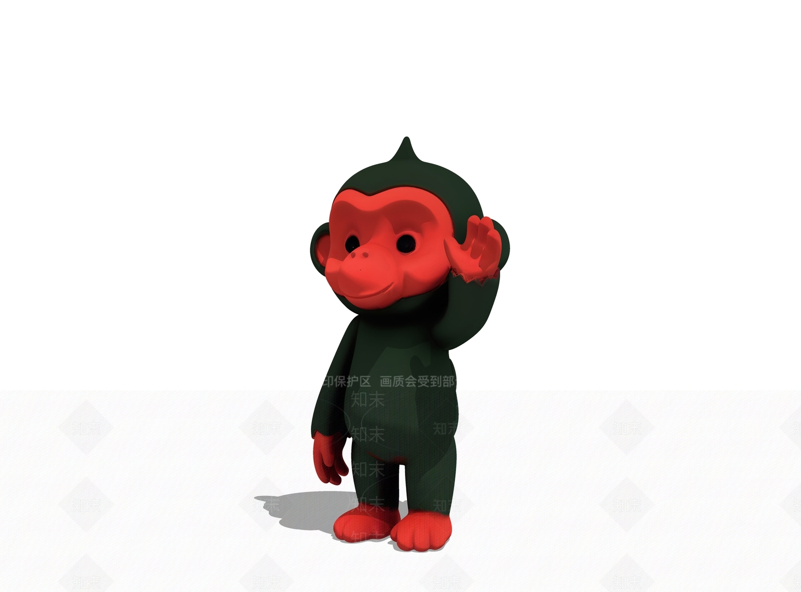 潮玩雕塑摆件SU模型下载【ID:1234980459】