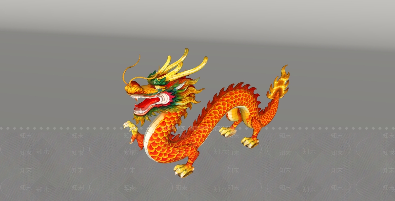 中式雕塑摆件SU模型下载【ID:1234987729】