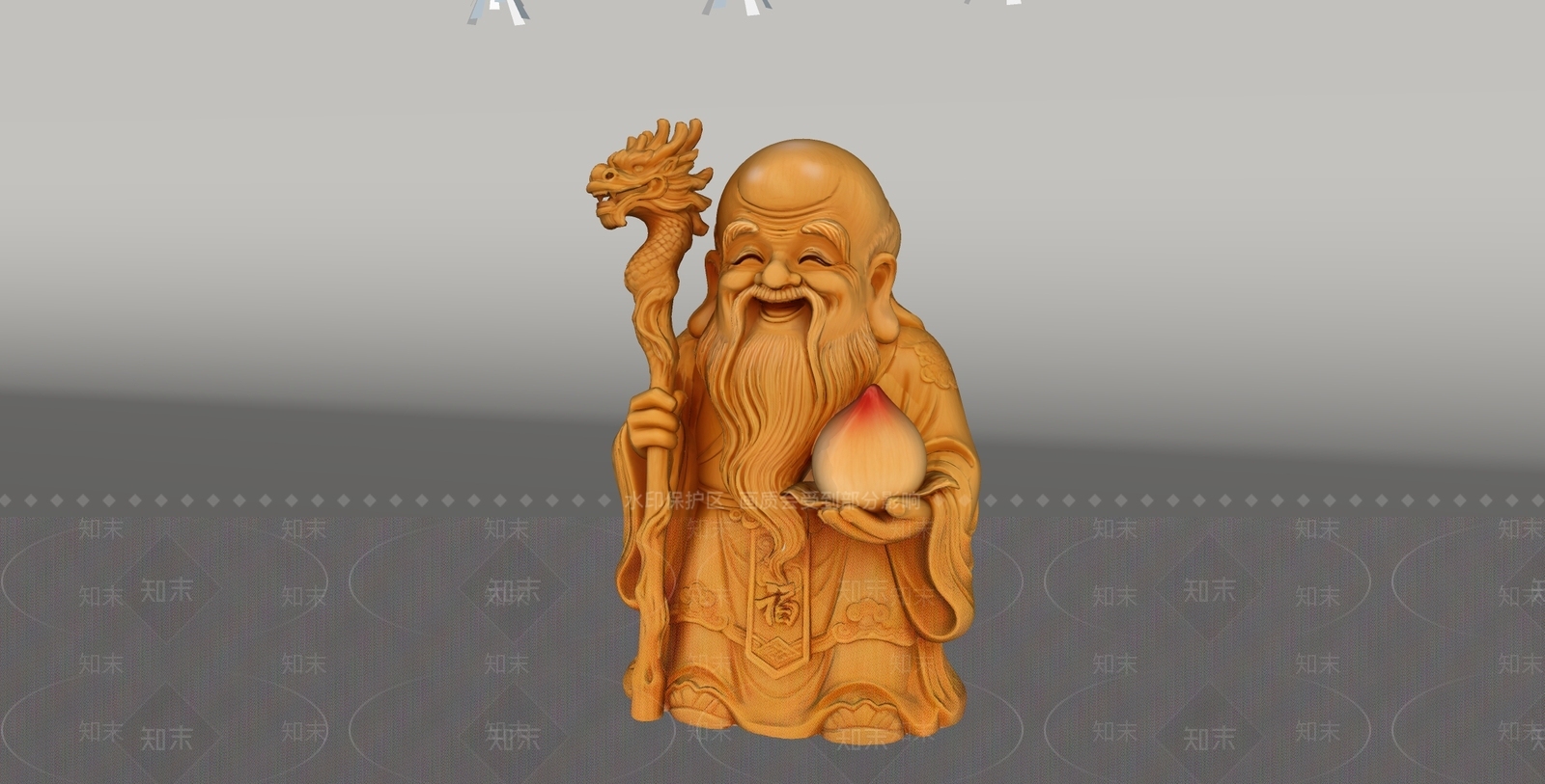中式雕塑摆件SU模型下载【ID:1234991249】