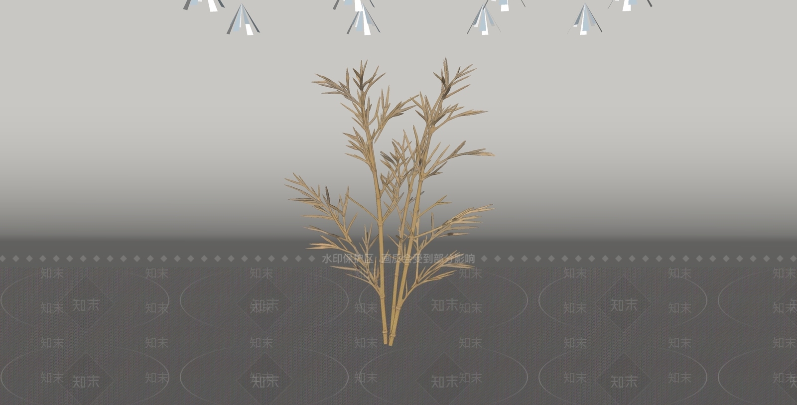 新中式竹子SU模型下载【ID:1234993432】