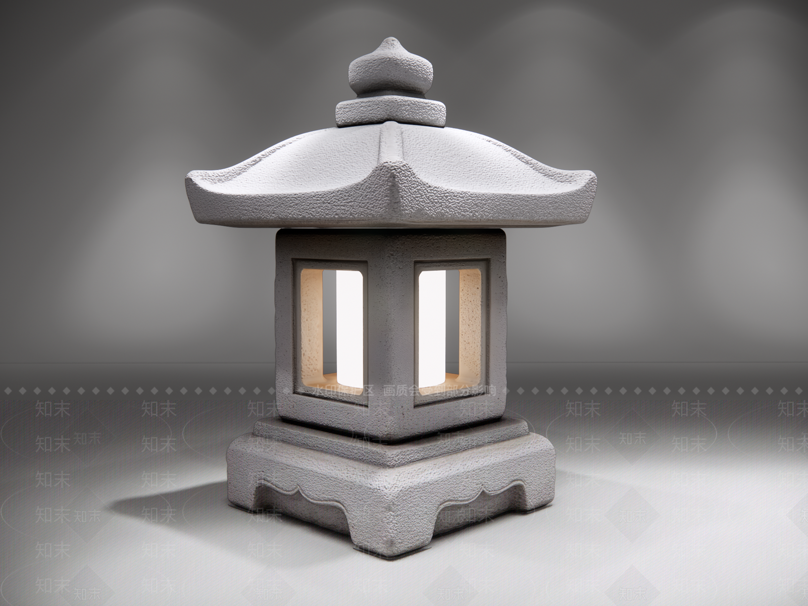 日式景观灯SU模型下载【ID:1234994326】