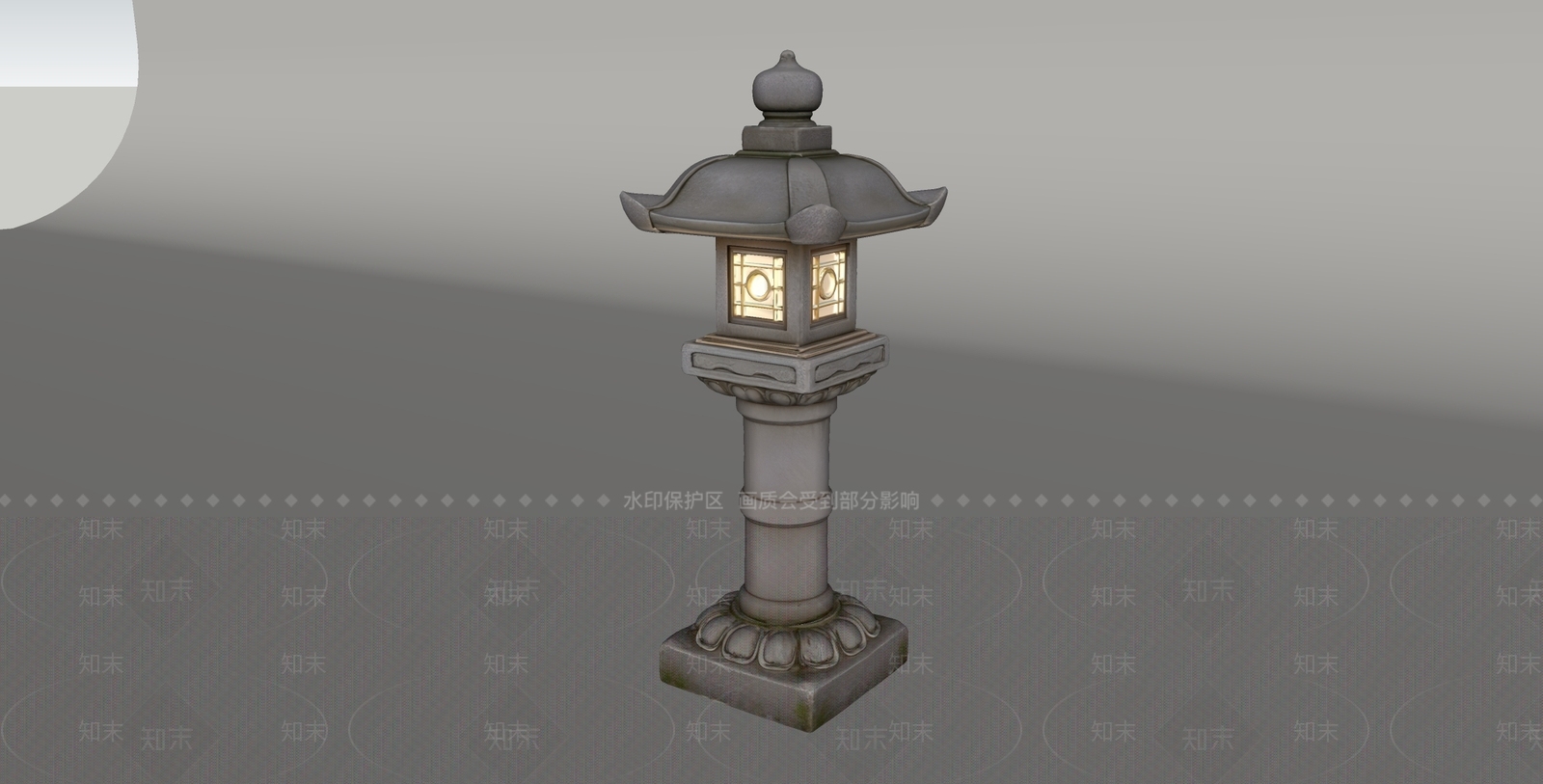 日式景观灯SU模型下载【ID:1234994550】