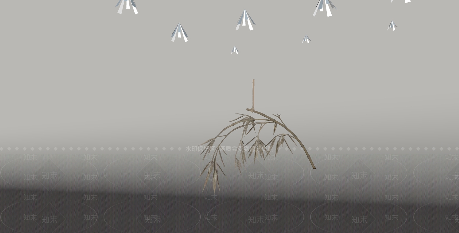 新中式雕塑摆件SU模型下载【ID:1234994609】
