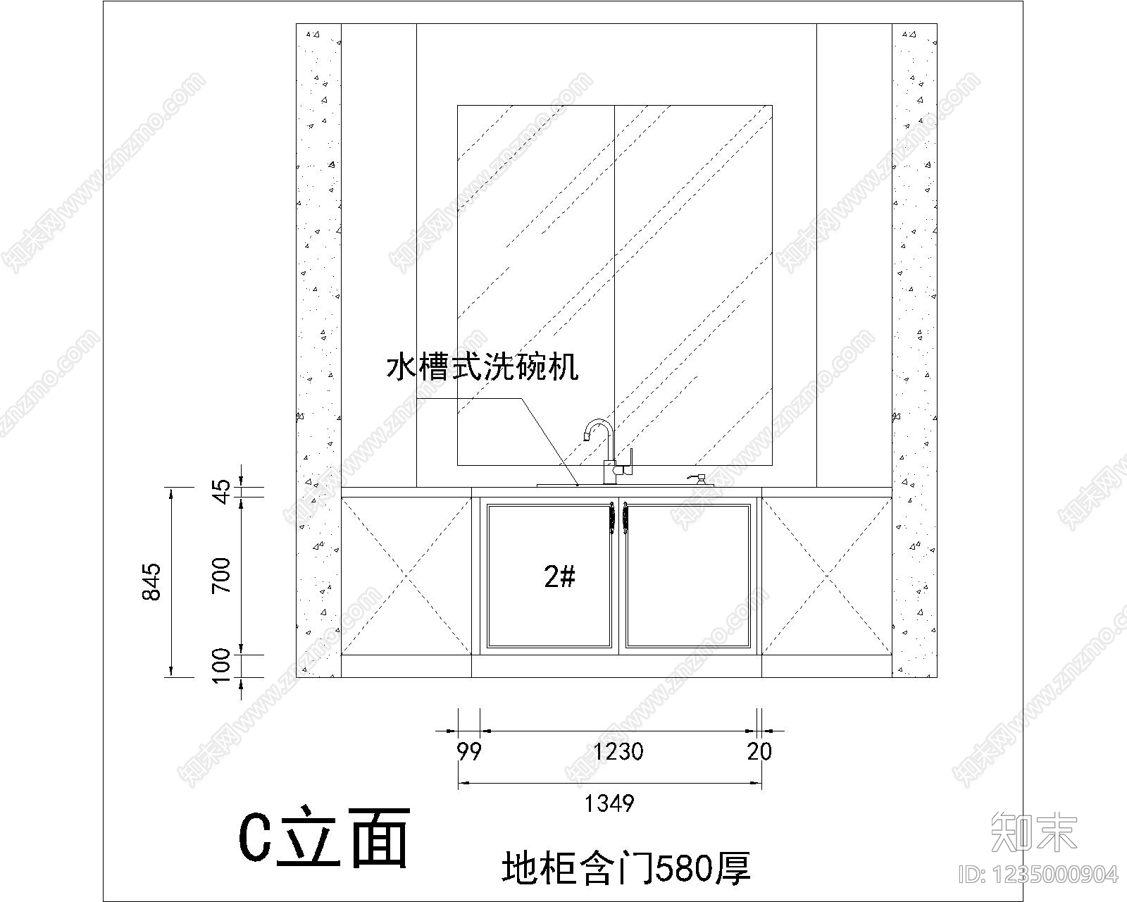 家具图库cad施工图下载【ID:1235000904】