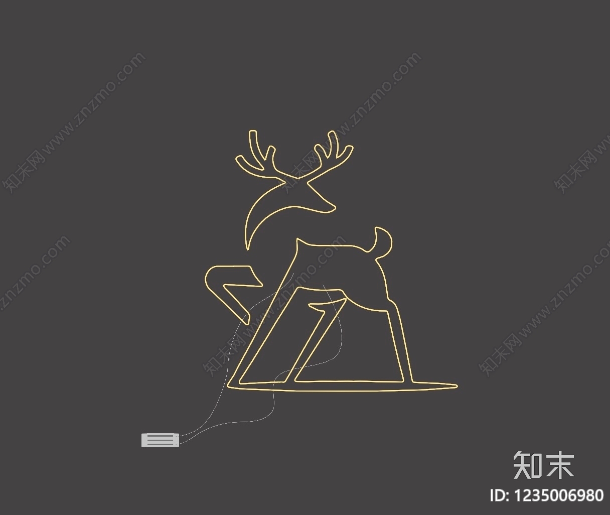 极简艺术装置SU模型下载【ID:1235006980】