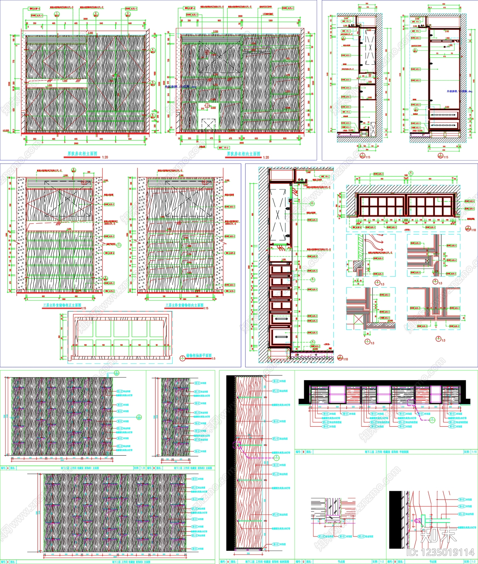 综合家具节点cad施工图下载【ID:1235019114】