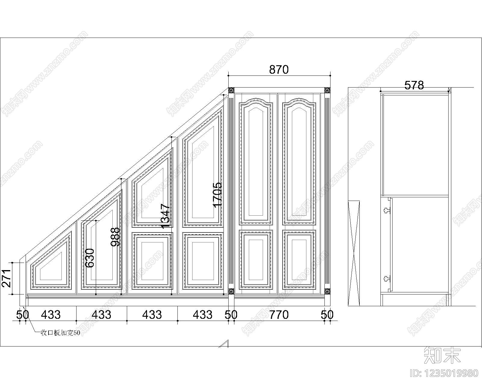 家具图库cad施工图下载【ID:1235019980】