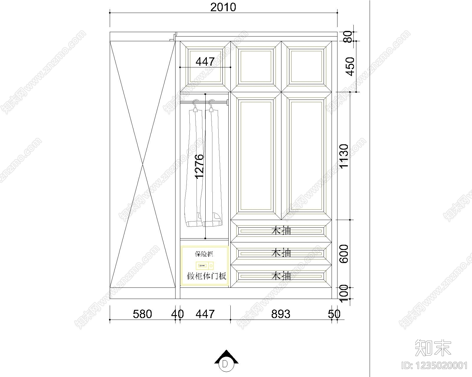 家具图库cad施工图下载【ID:1235020001】