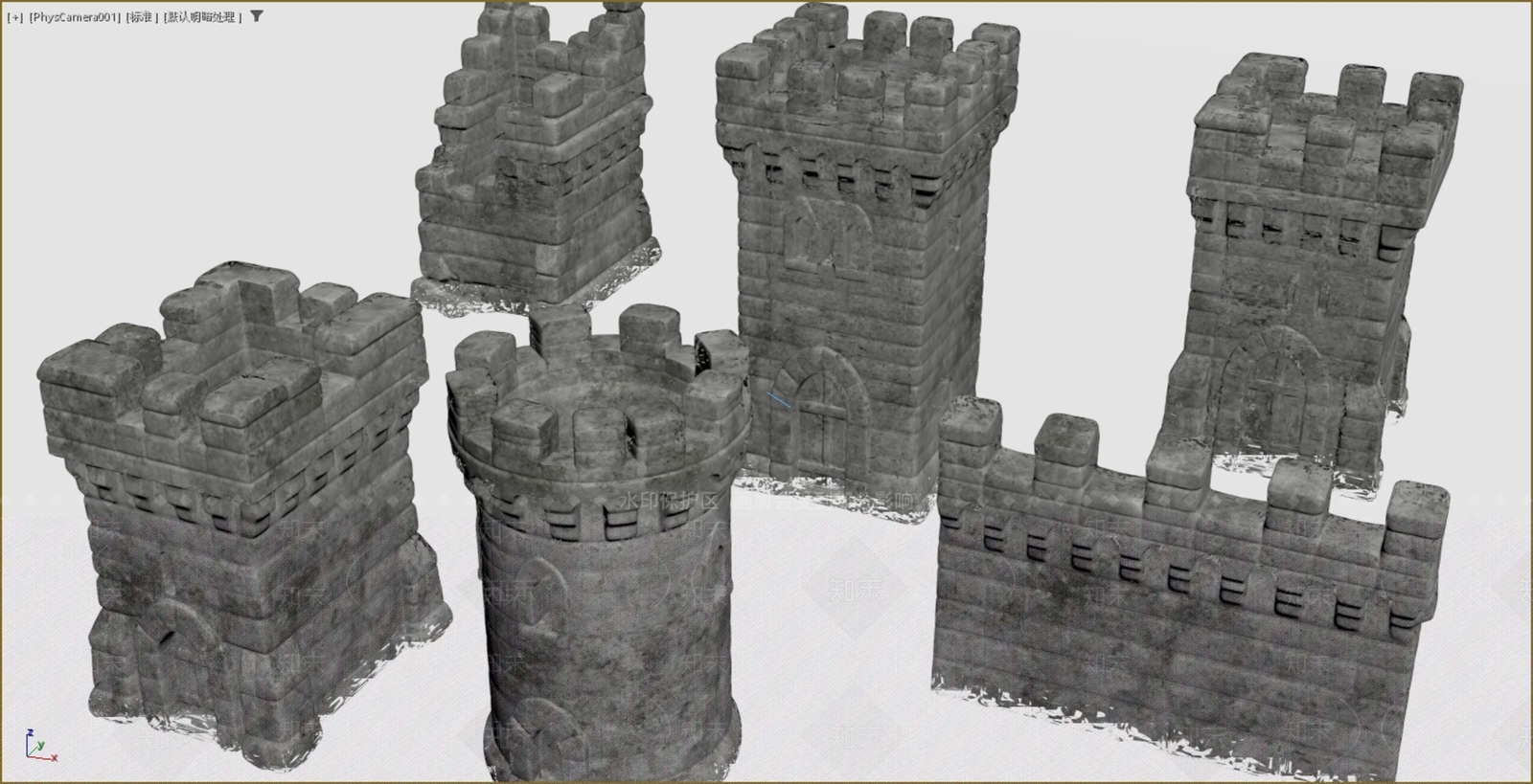 欧式古建其他局部构件3D模型下载【ID:1235036771】