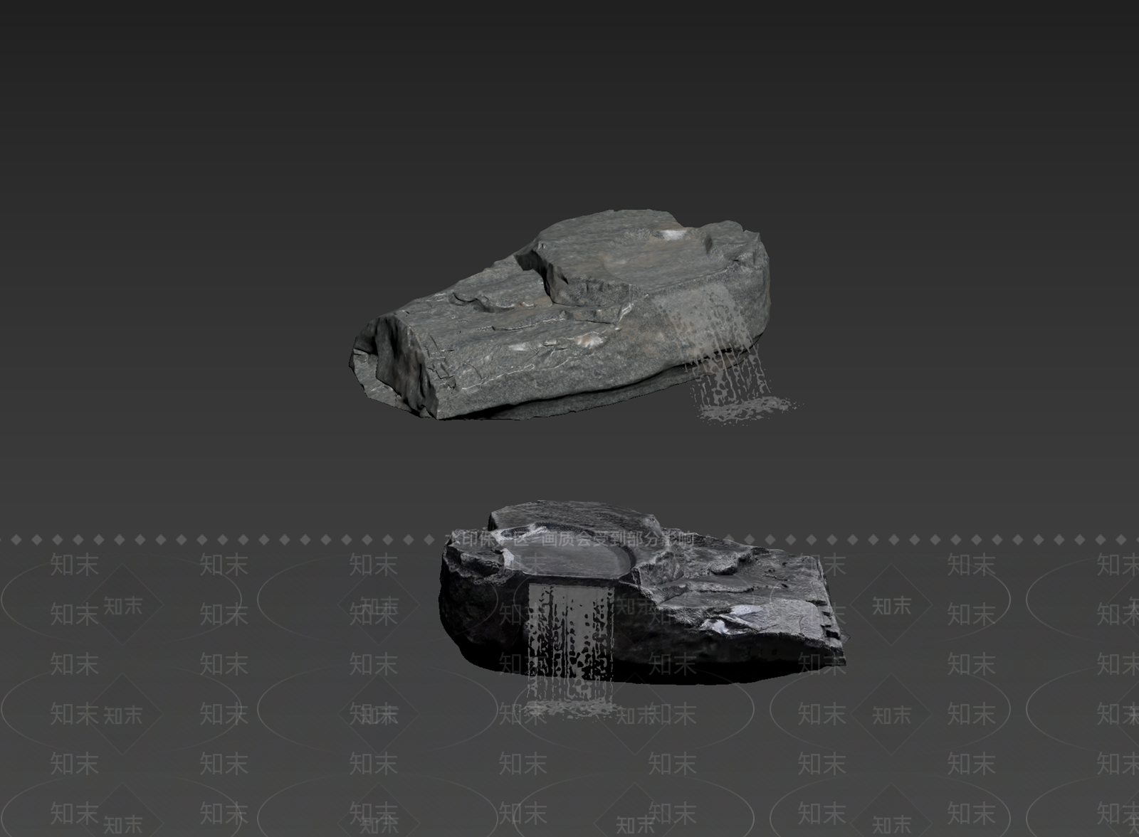 禅意石头3D模型下载【ID:1235065625】
