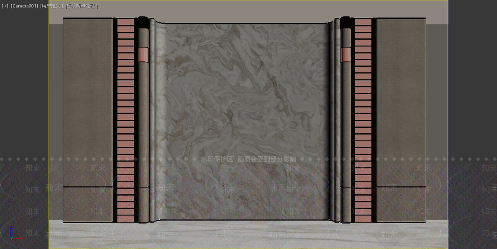 轻奢电视背景墙3D模型下载【ID:1235088112】