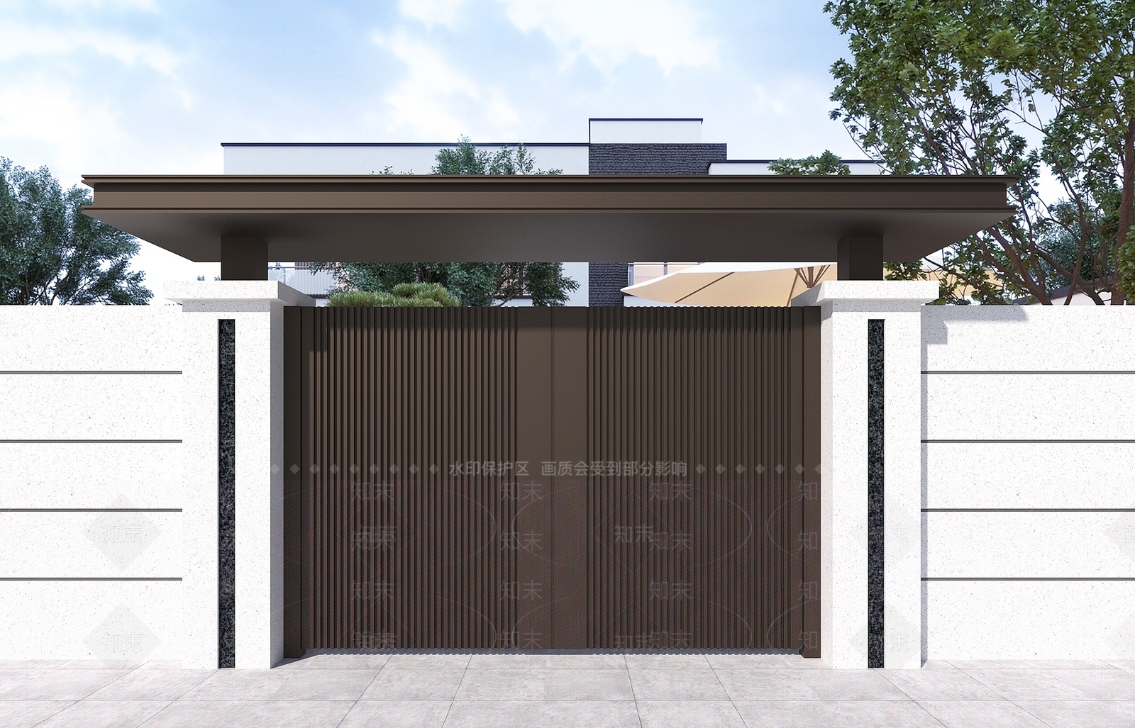 现代主义双开门3D模型下载【ID:1235098822】