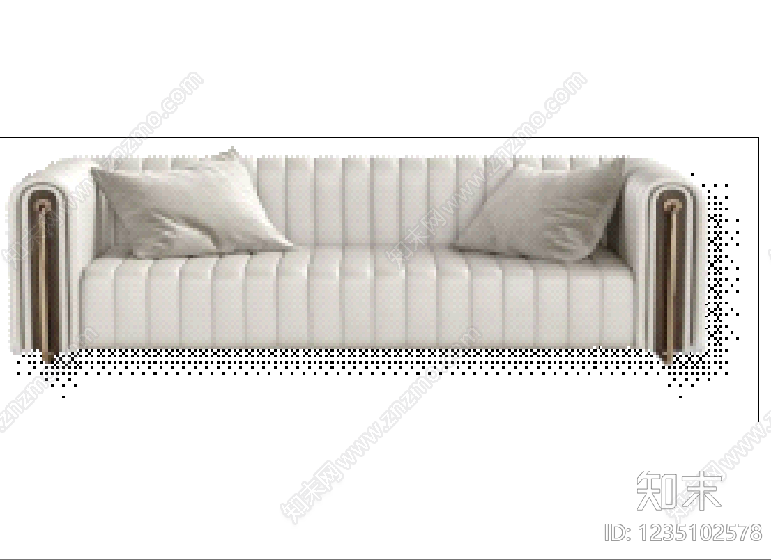 沙发cad施工图下载【ID:1235102578】