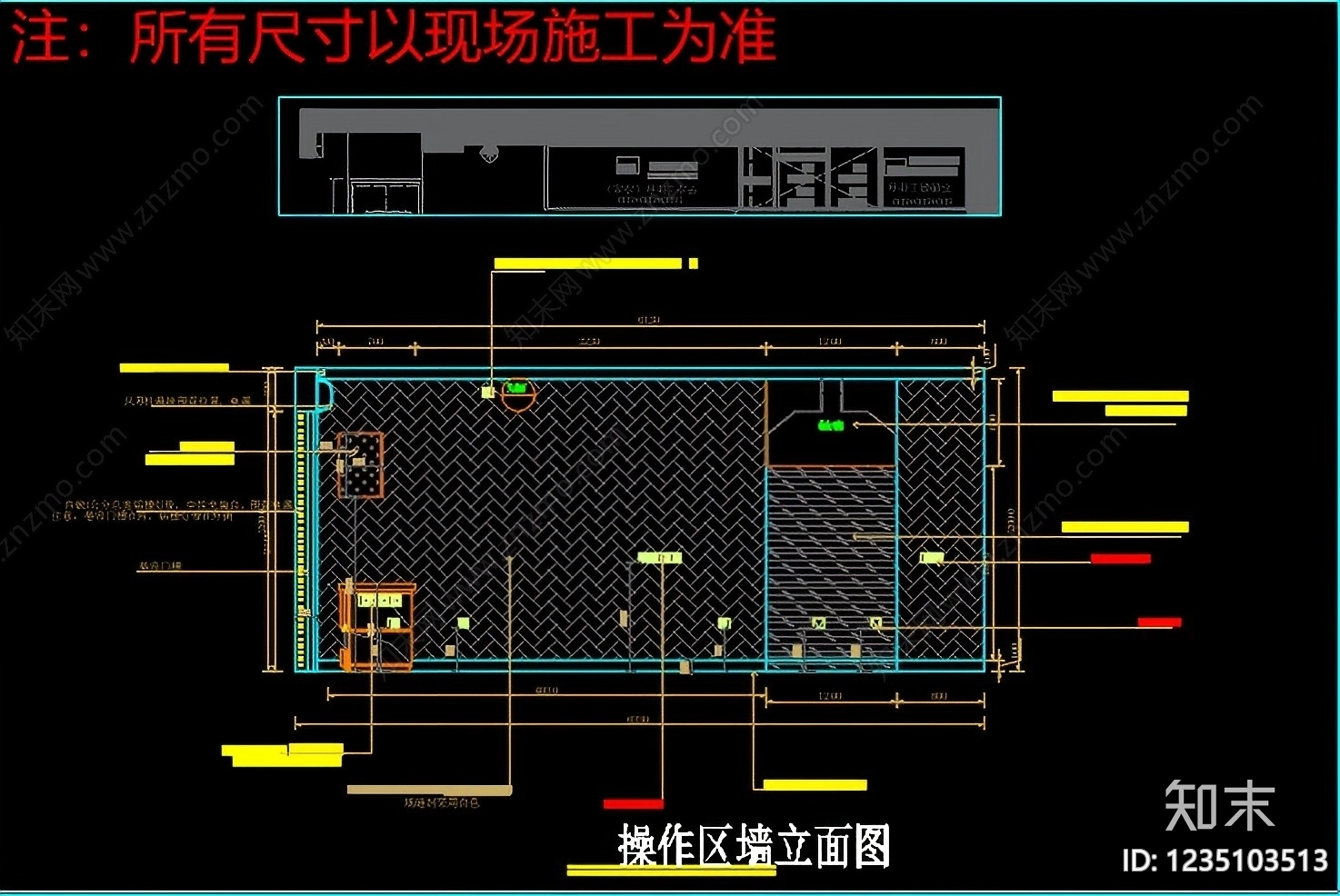 快餐店cad施工图下载【ID:1235103513】