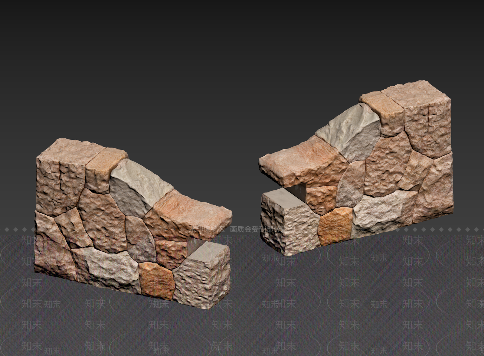 工业风景墙3D模型下载【ID:1235120294】