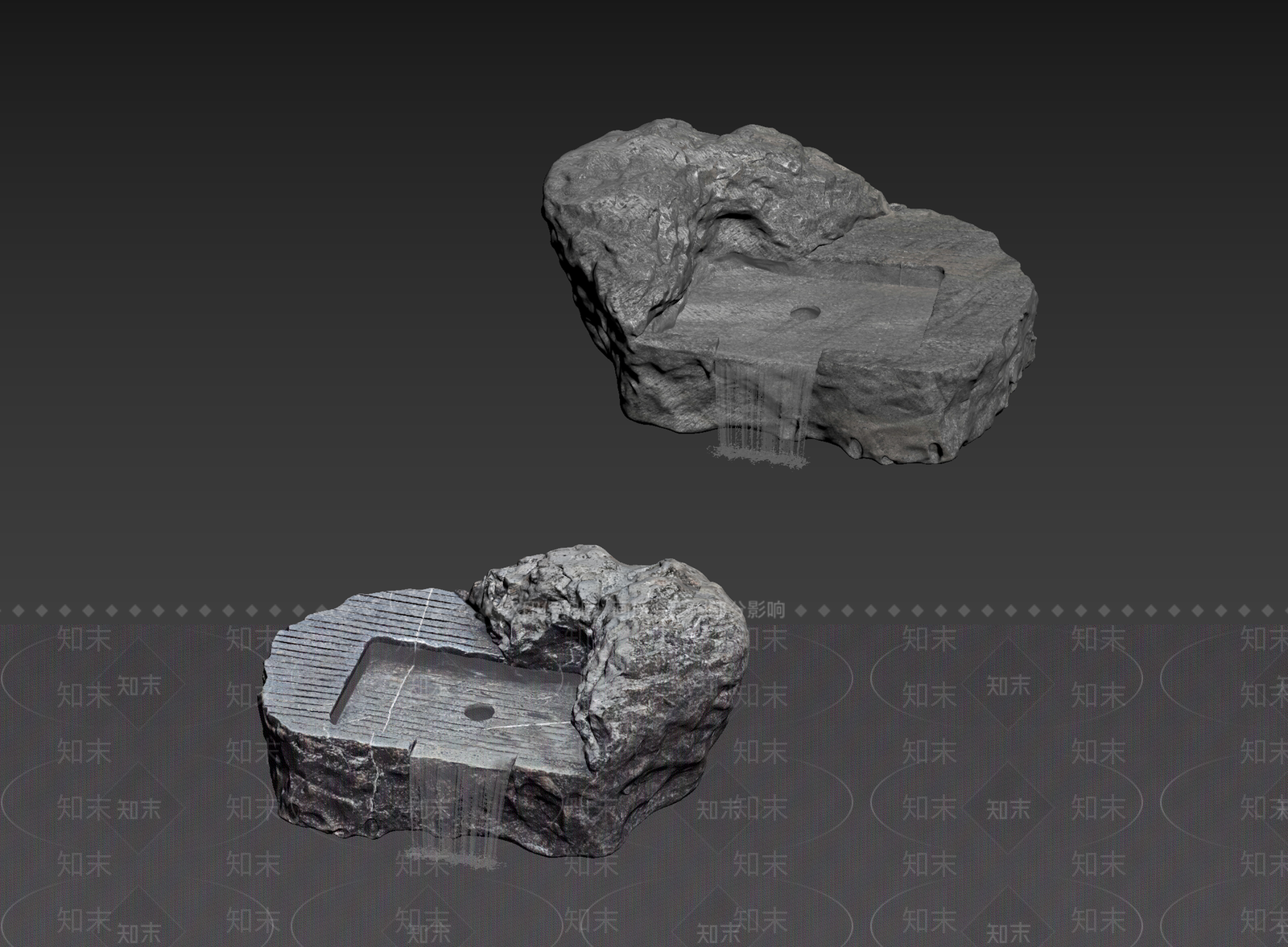 禅意石头3D模型下载【ID:1235121470】