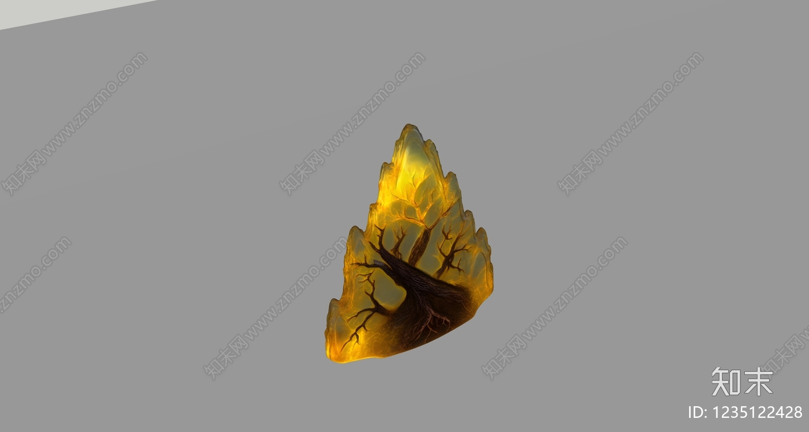新中式雕塑摆件SU模型下载【ID:1235122428】