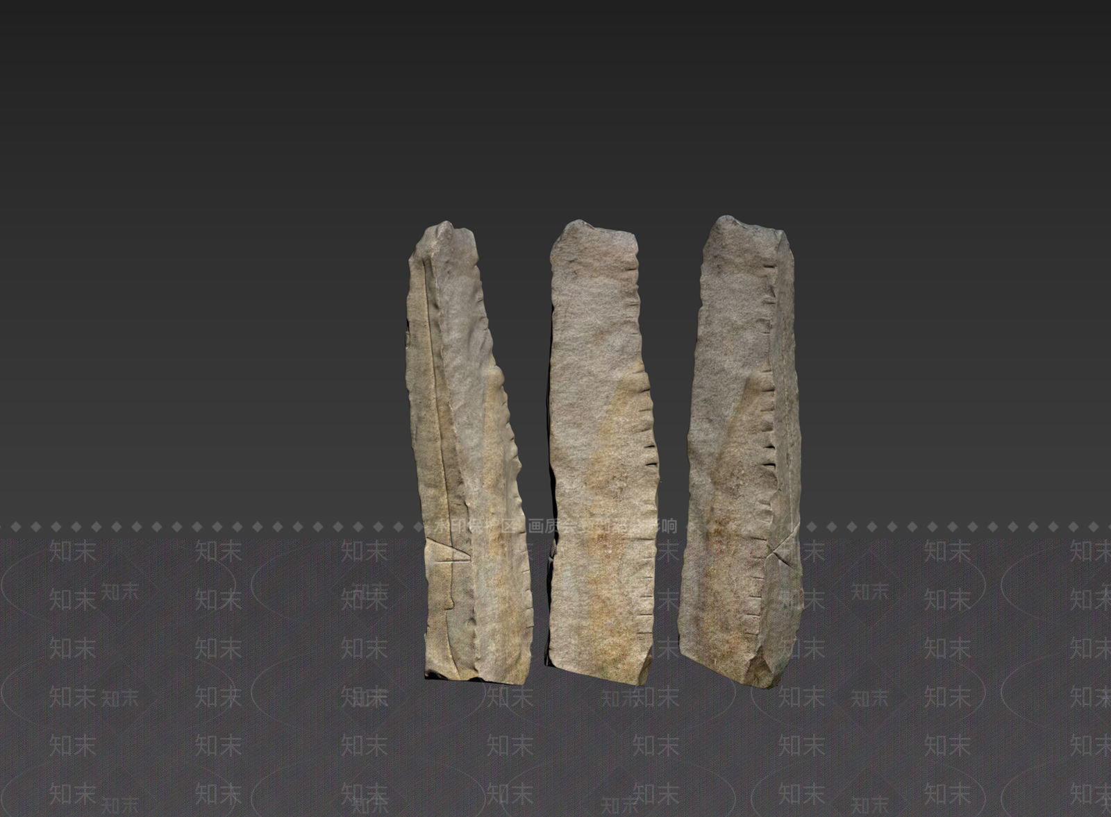 侘寂石头3D模型下载【ID:1235123058】
