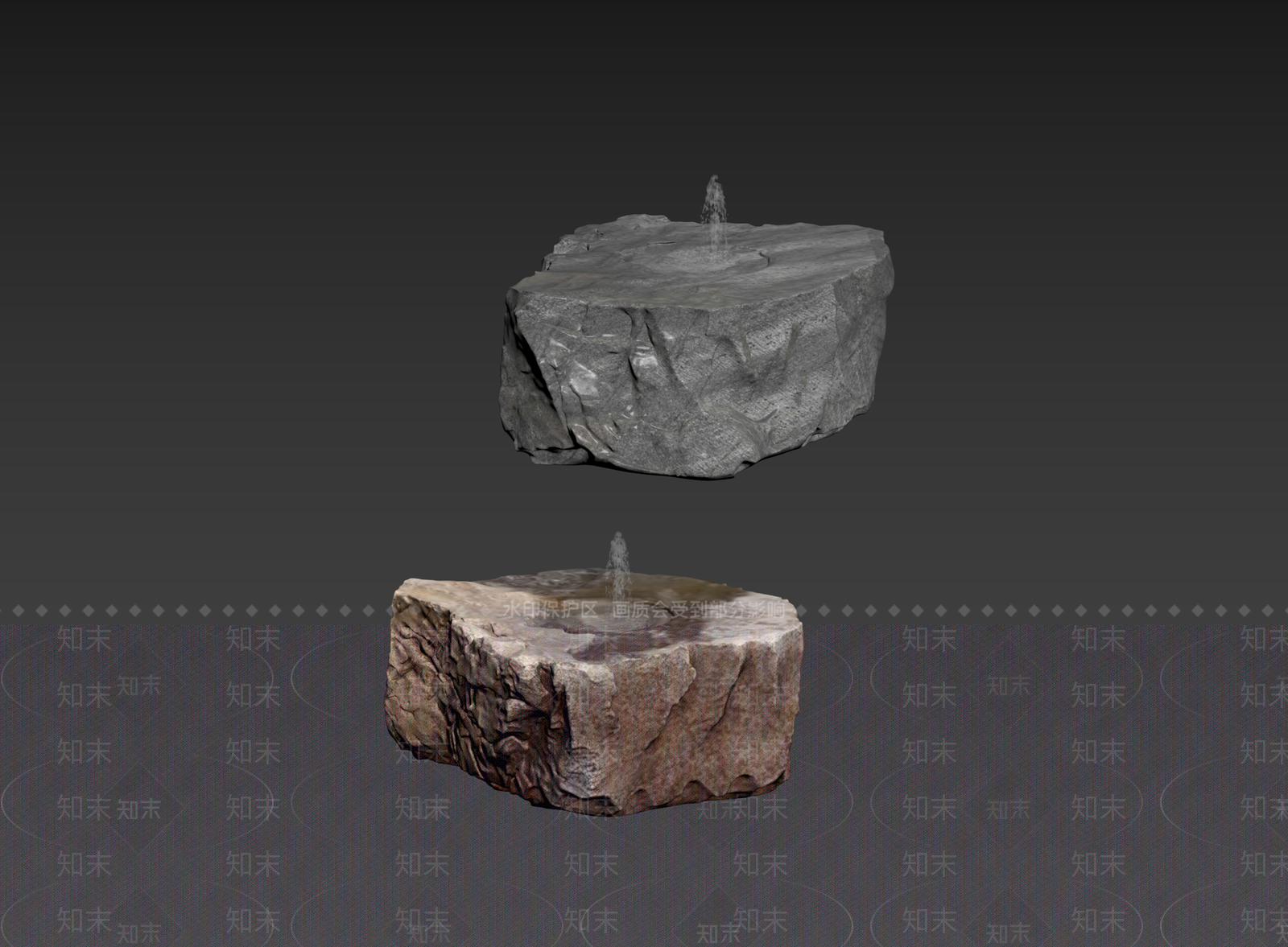 禅意石头3D模型下载【ID:1235123712】