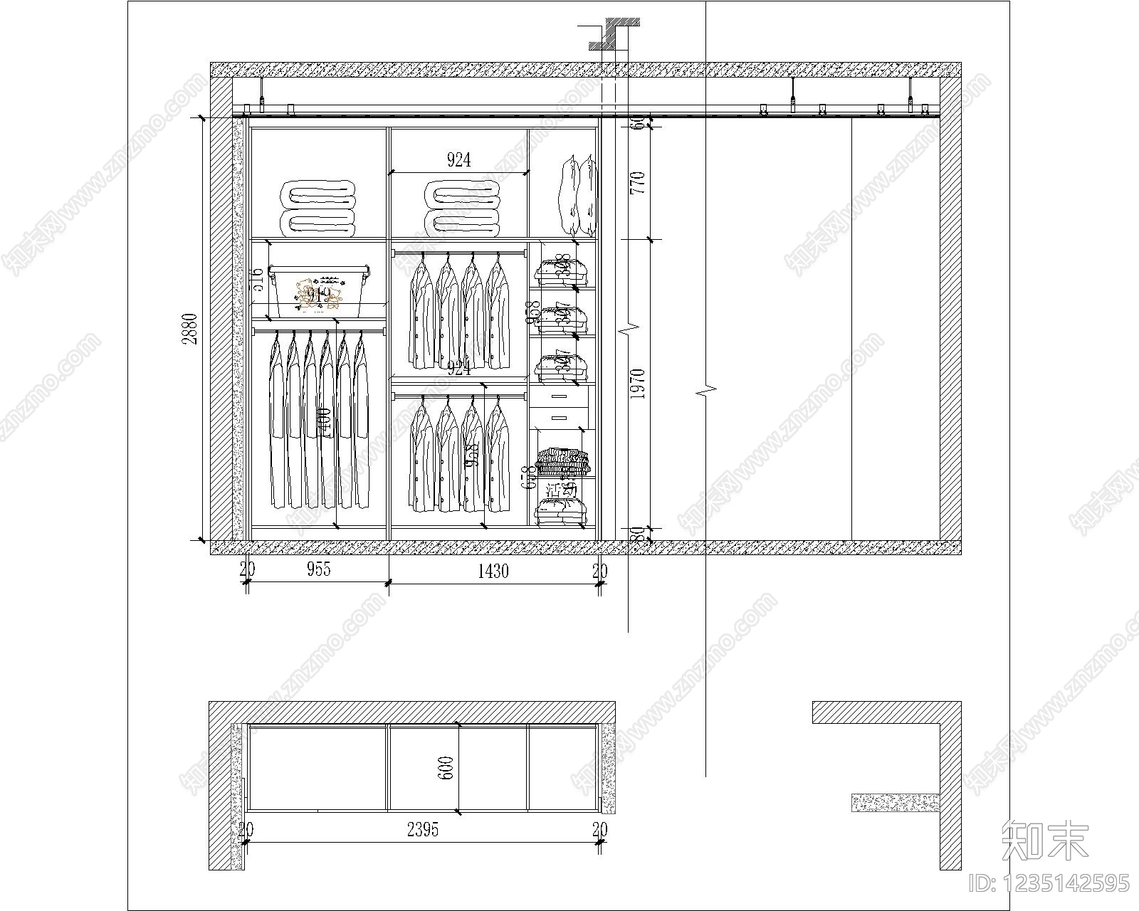 家具图库cad施工图下载【ID:1235142595】