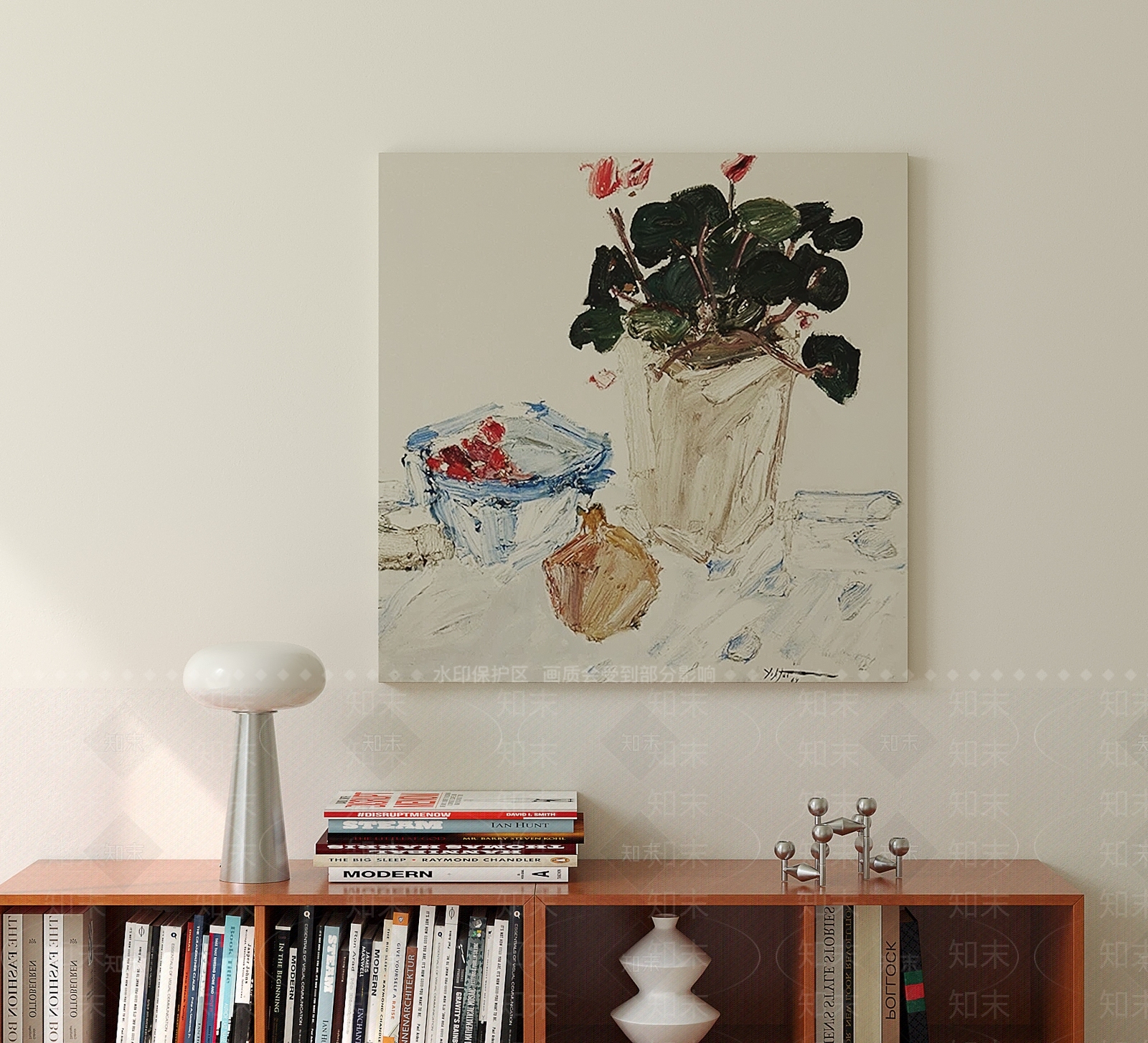 中古风挂画SU模型下载【ID:1235143423】