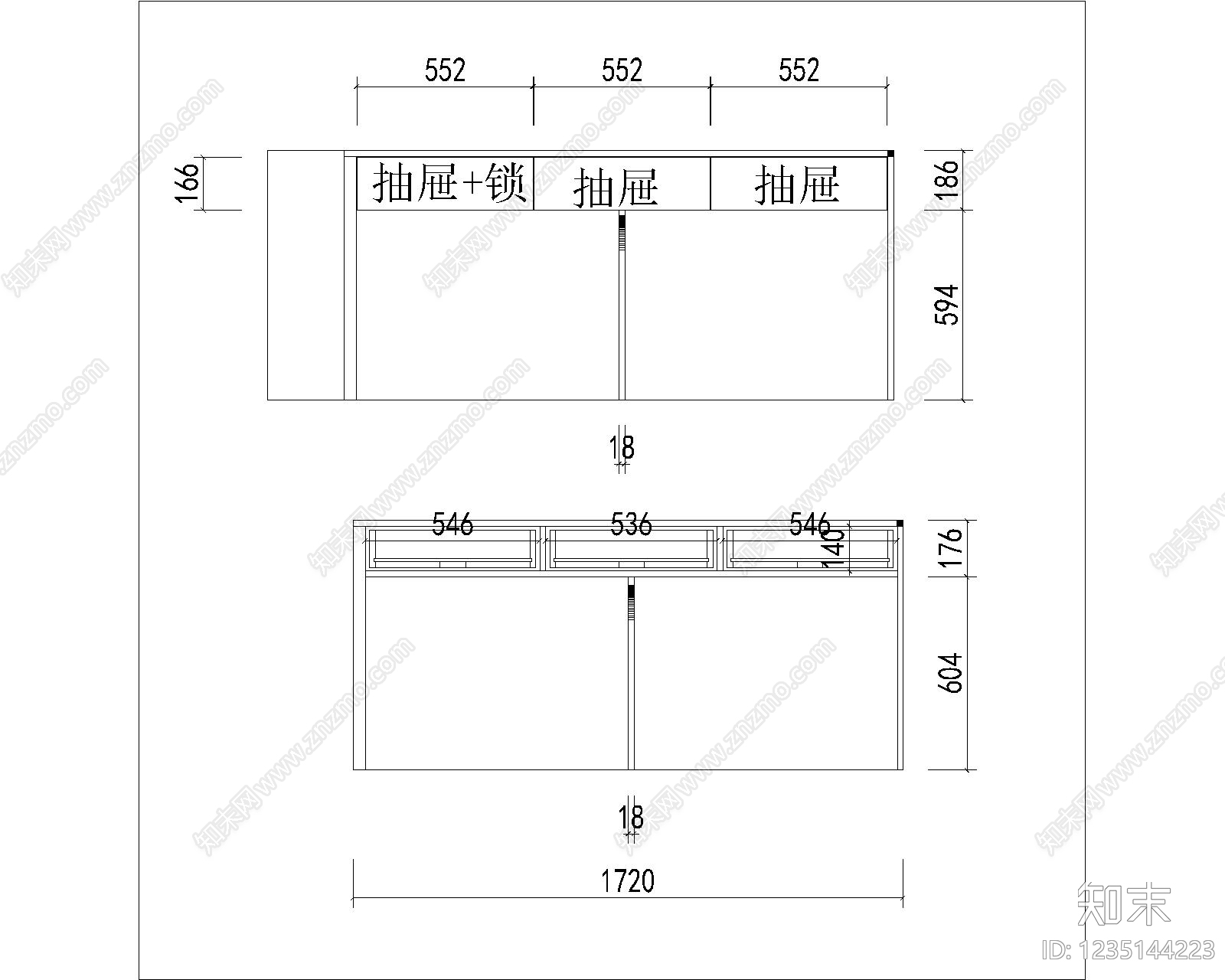 家具图库cad施工图下载【ID:1235144223】
