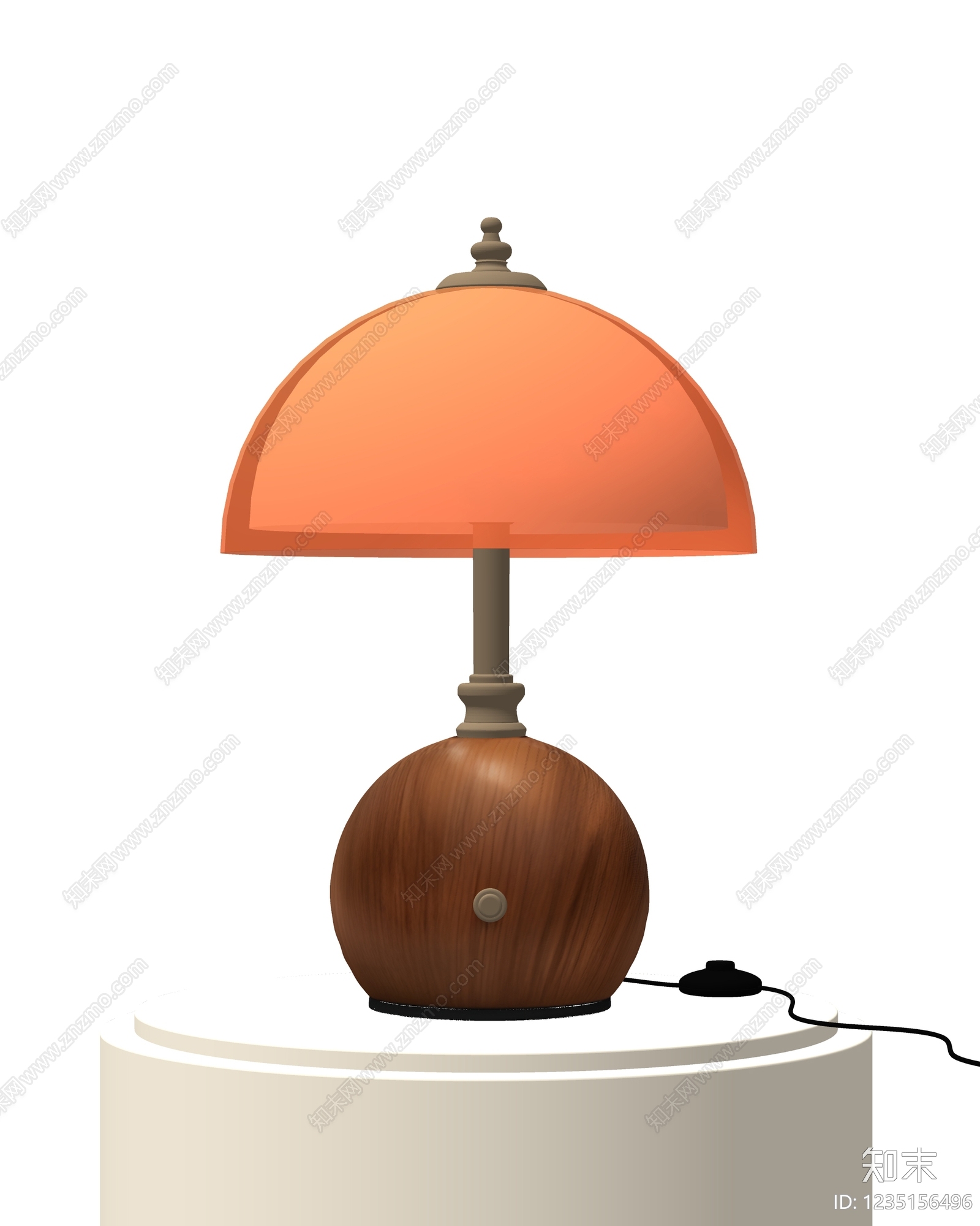 中古风台灯SU模型下载【ID:1235156496】