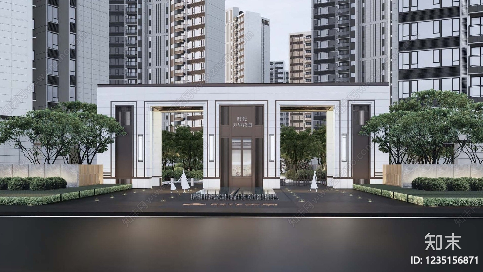 现代门楼CAD图纸