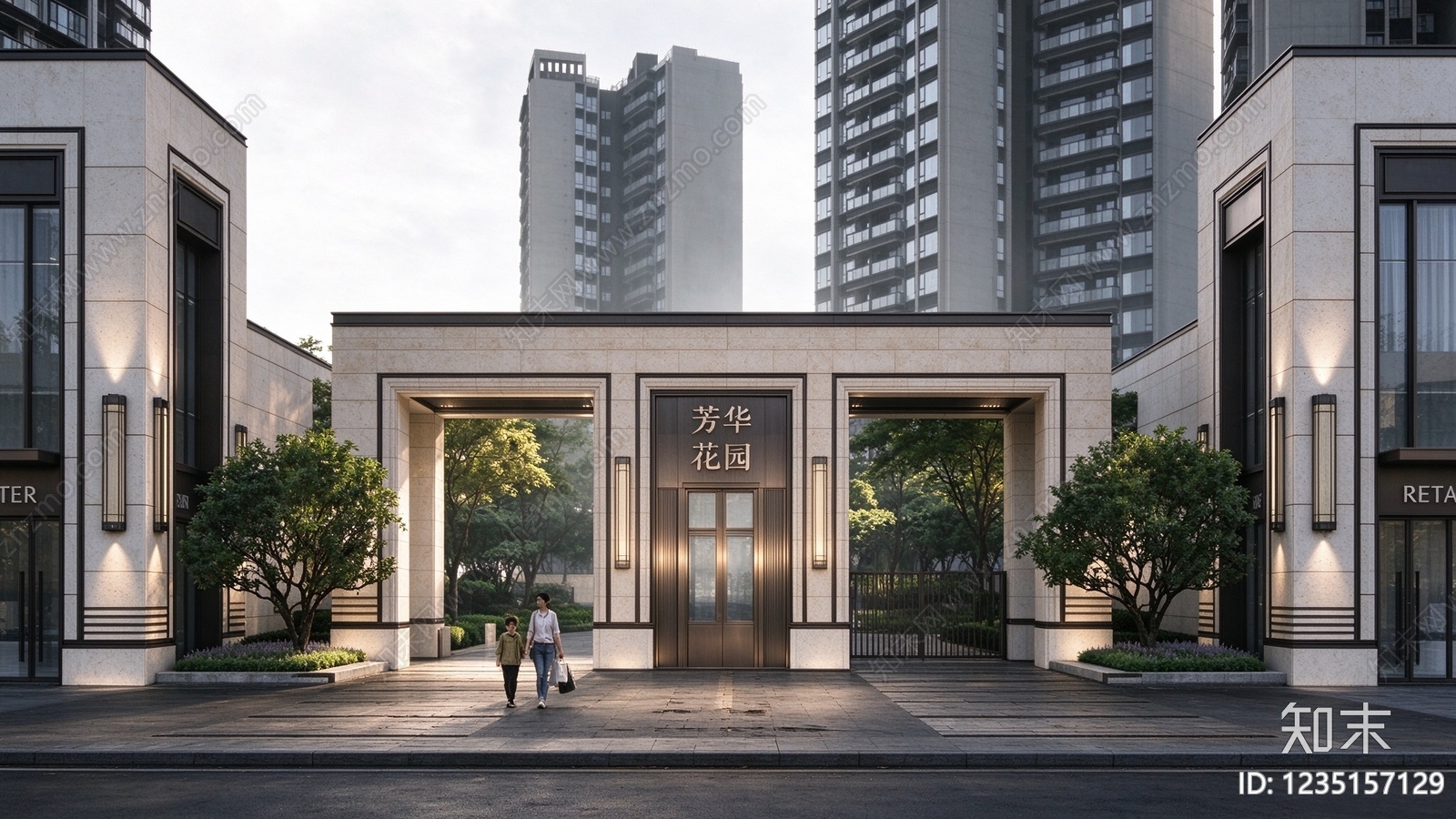 现代门头CAD图纸