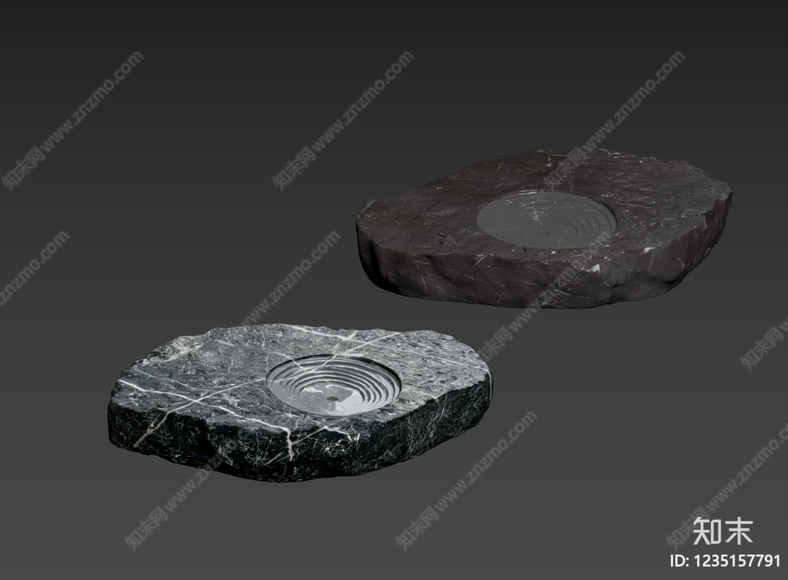 禅意石头3D模型下载【ID:1235157791】