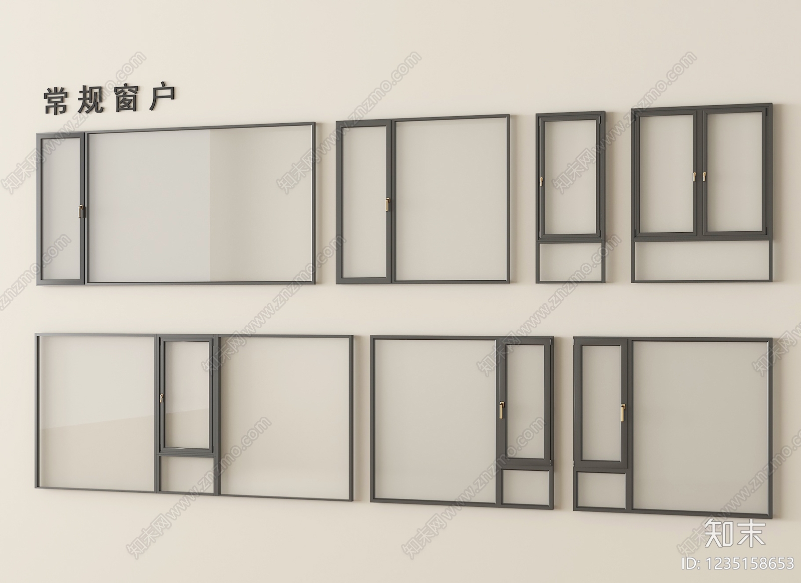 中古风窗3D模型下载【ID:1235158653】