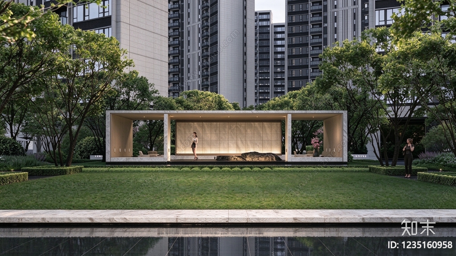 现代廊架CAD图纸