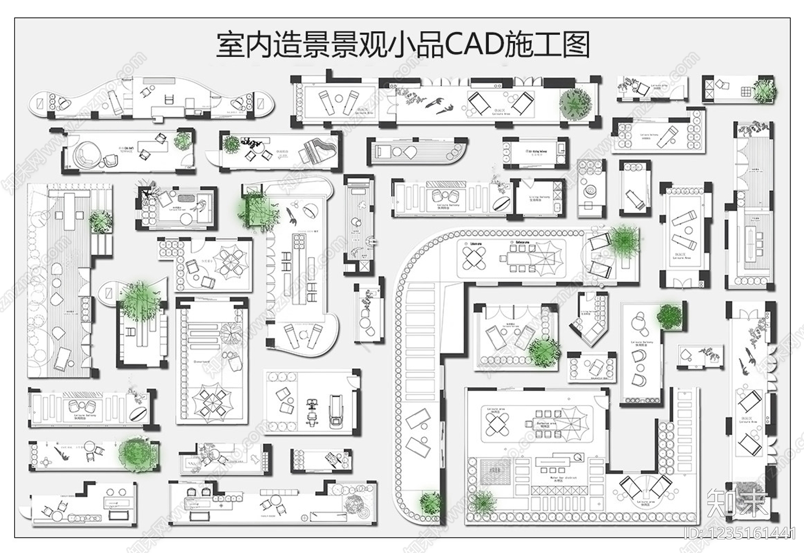庭院cad施工图下载【ID:1235161441】