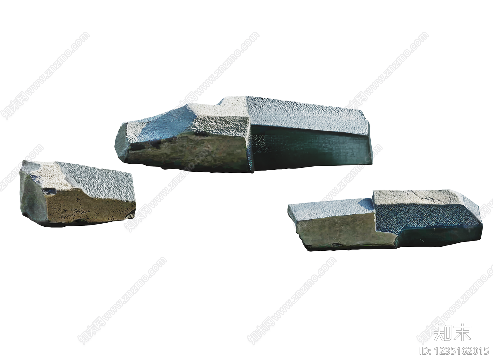 工业风石头3D模型下载【ID:1235162015】