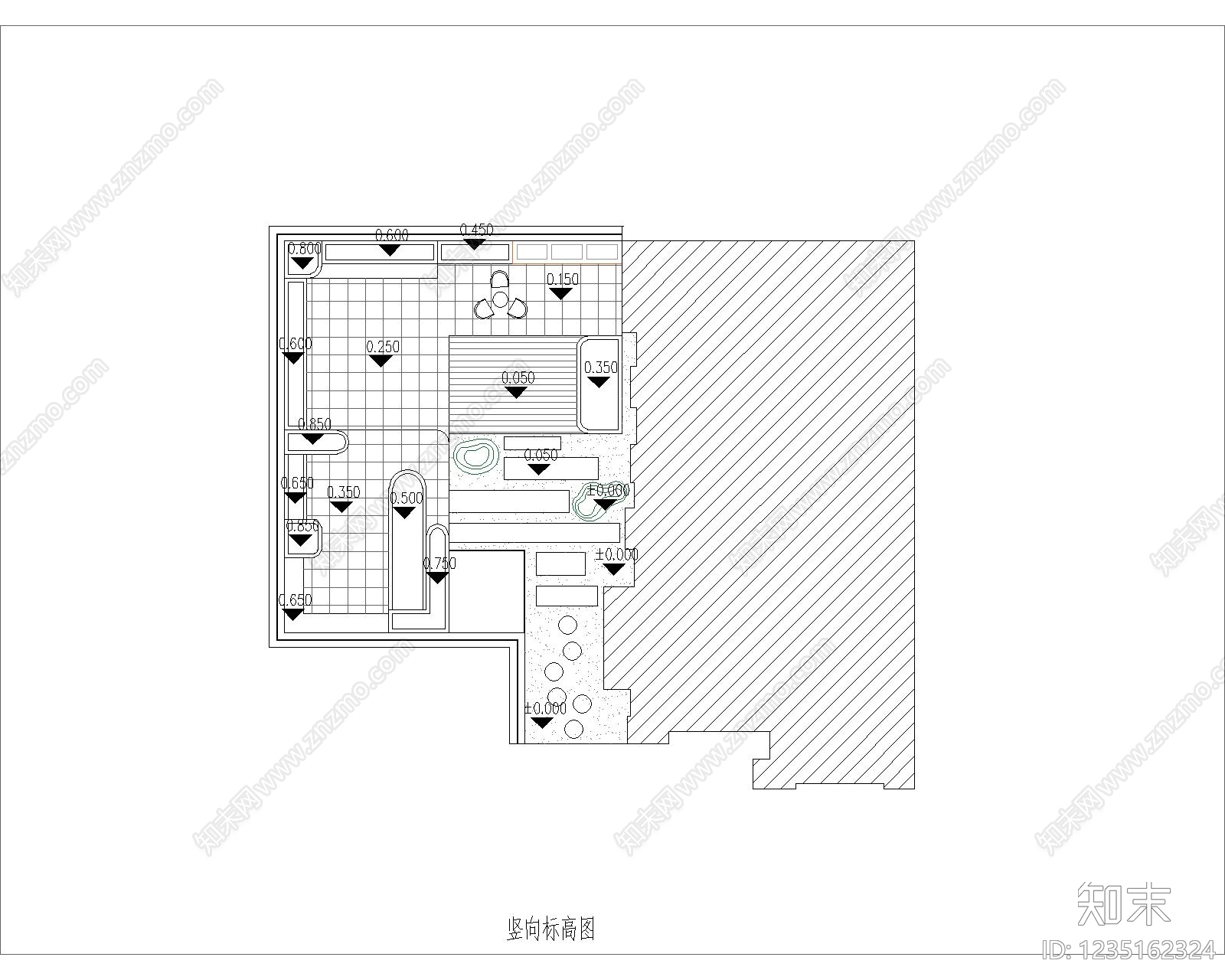 屋顶花园cad施工图下载【ID:1235162324】
