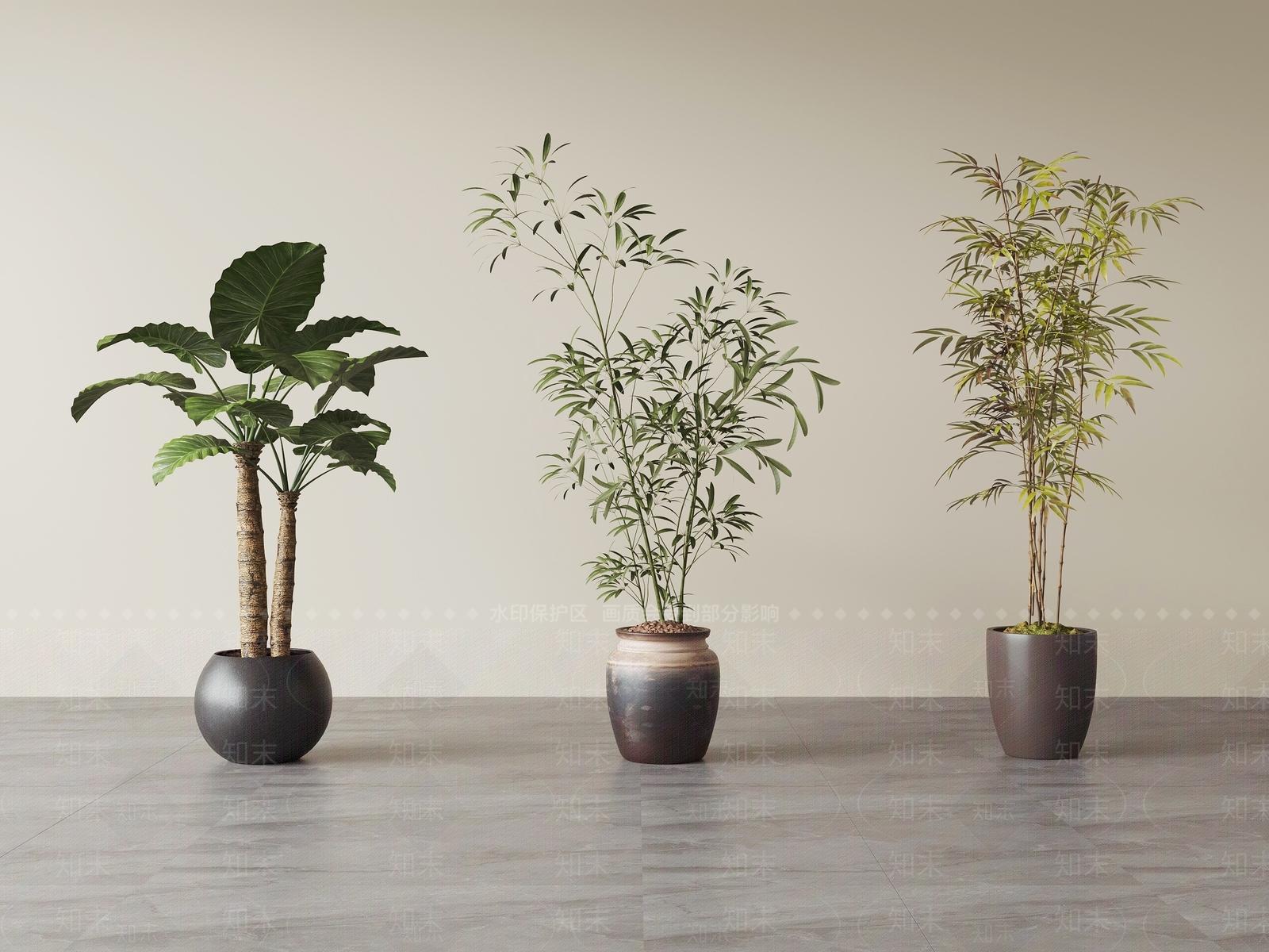 极简盆栽SU模型下载【ID:1235163496】