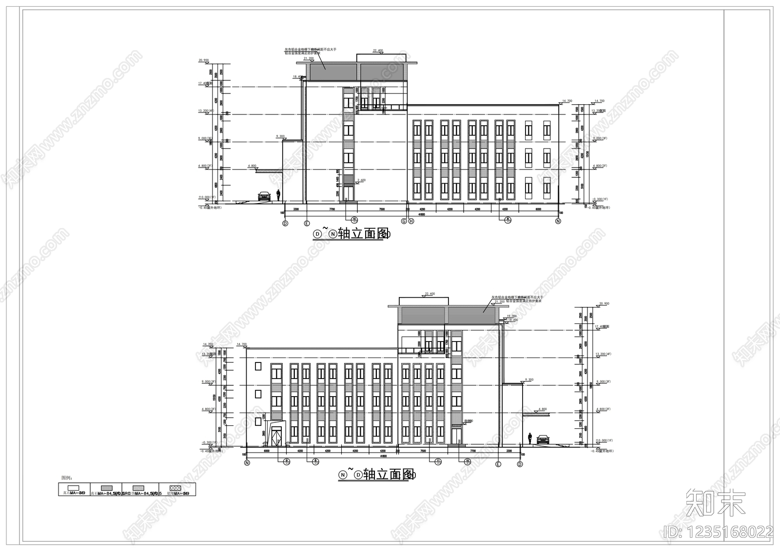 办公楼建筑CAD图纸